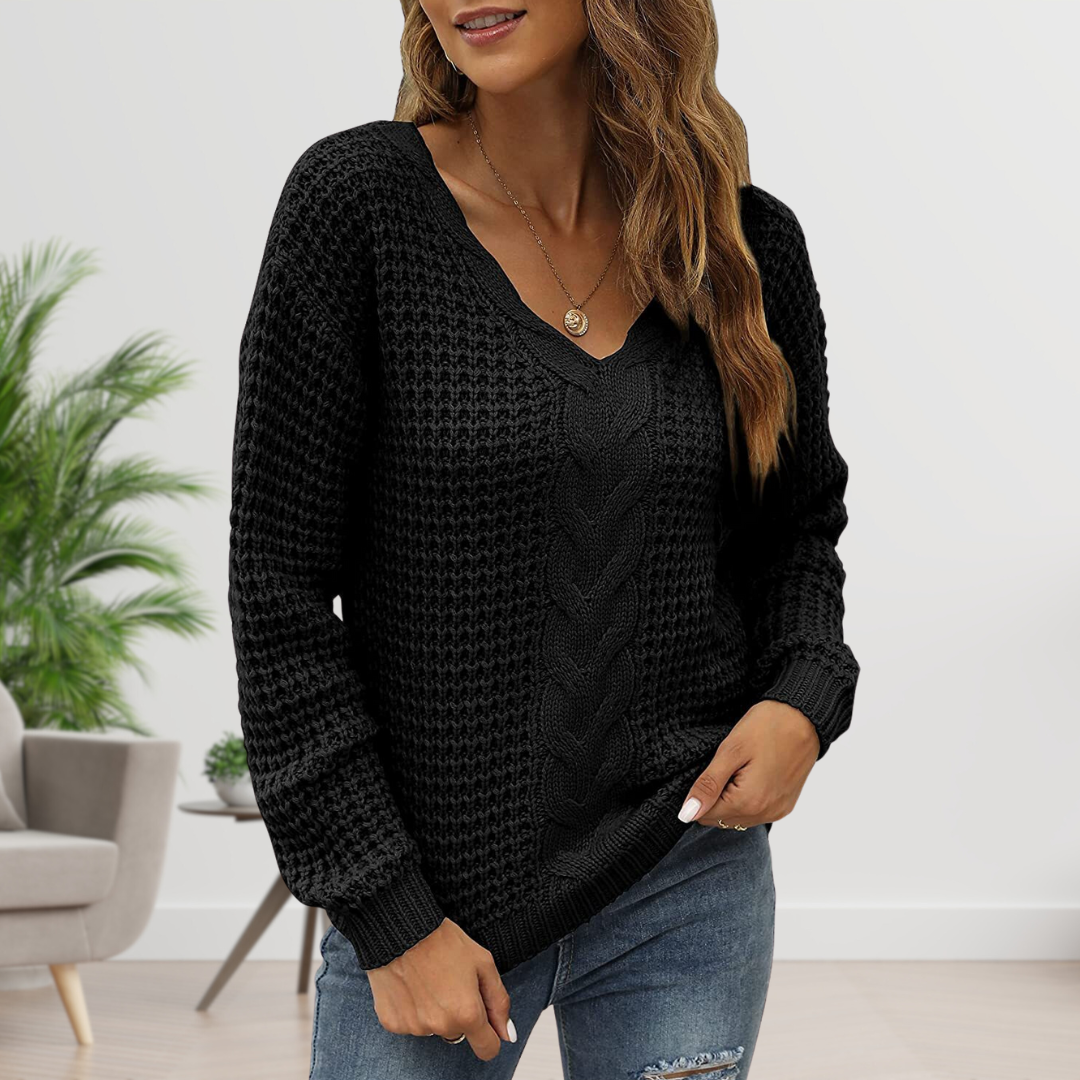 Nora | Scandinavian Twisted Knit Sweater