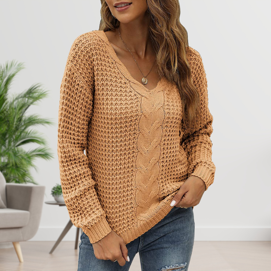 Nora | Scandinavian Twisted Knit Sweater