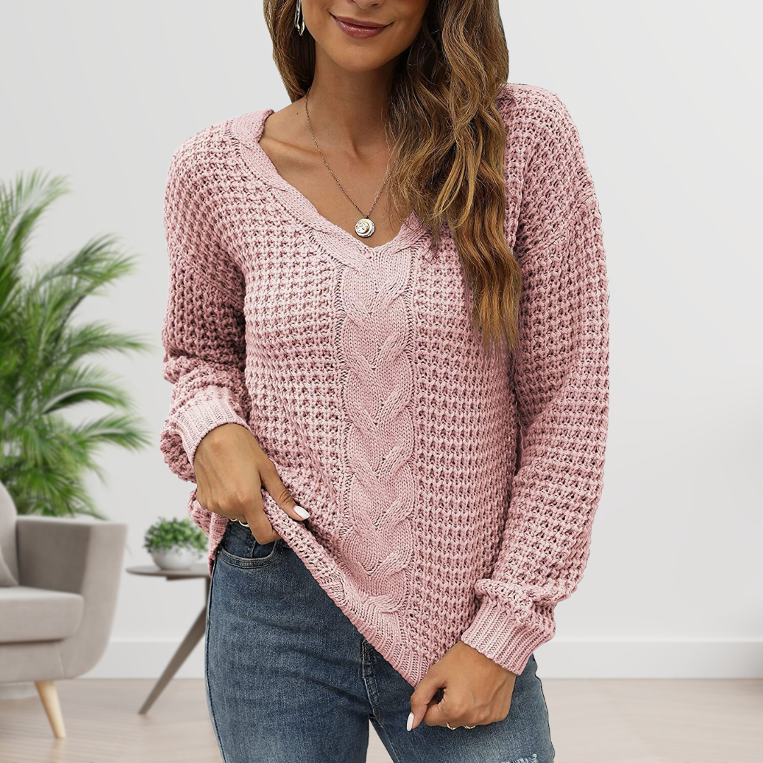 Nora | Scandinavian Twisted Knit Sweater