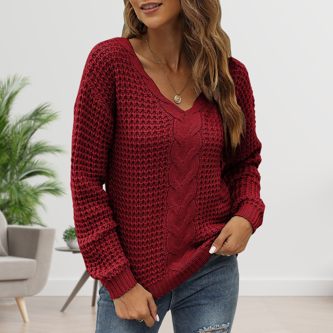 Nora | Scandinavian Twisted Knit Sweater