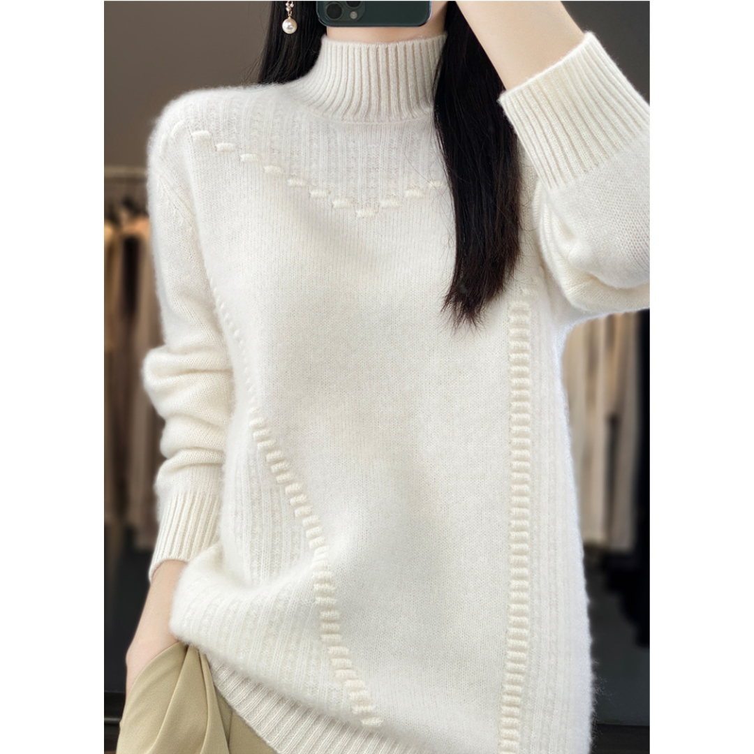 Lana | Scandinavian Diamond Knit Sweater