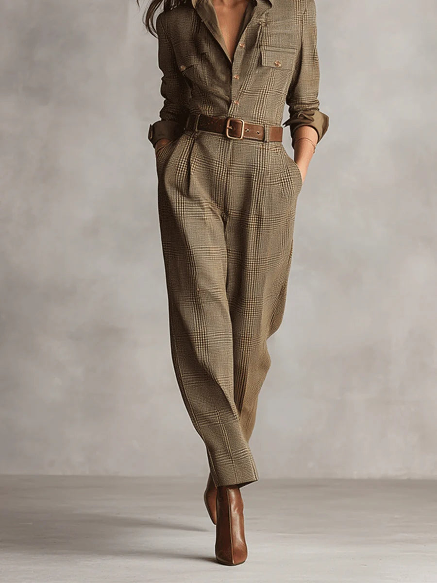 Barbara | Elegant Tweed Jumpsuit