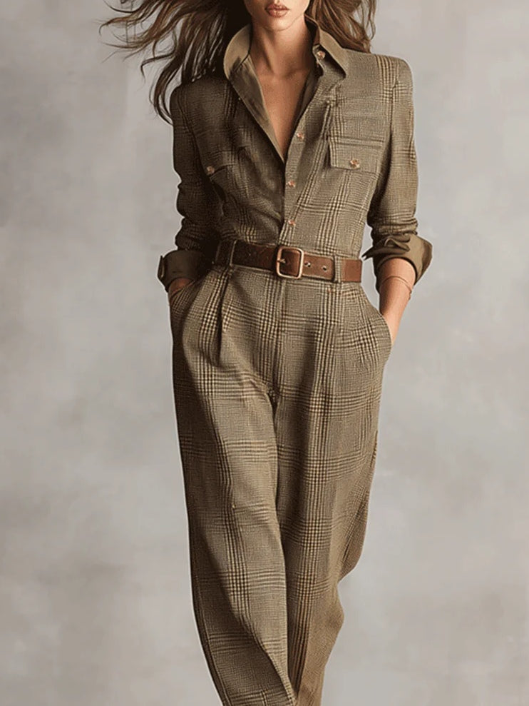 Barbara | Elegant Tweed Jumpsuit