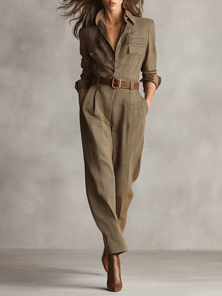 Barbara | Elegant Tweed Jumpsuit