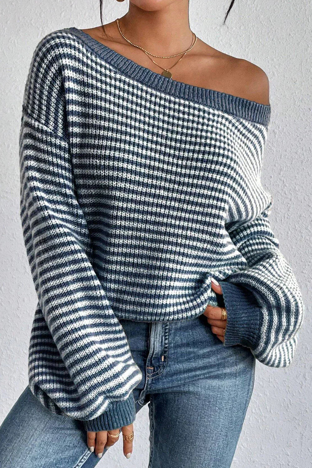 MFLLondon™ |  Cozy Striped Knit Sweater