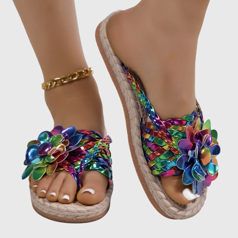 Sadie™ - Vibrant Bloom Sandals