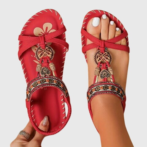 Katherine - Boho Flat Sandals