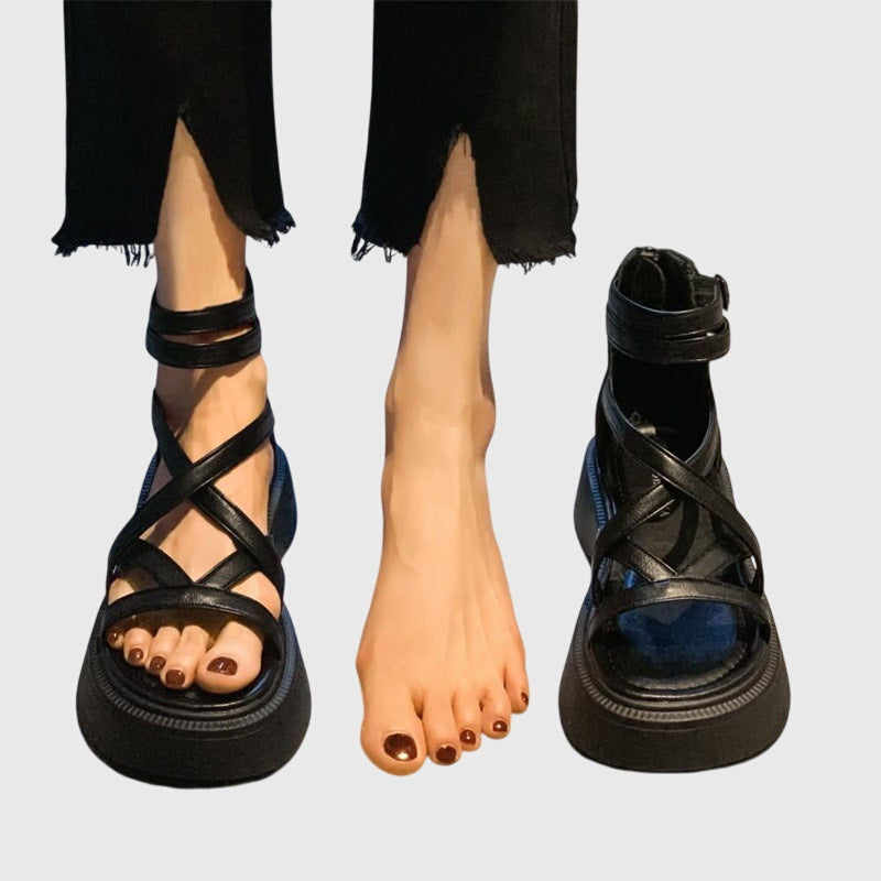 Neri™ - Bold Strappy Wedge Sandals