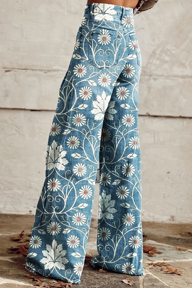 Astrid | Boho Denim Pants