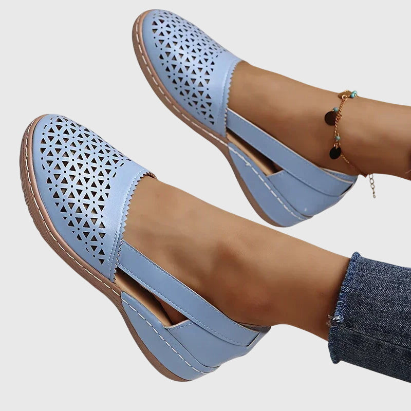 Gracie - Perforated Slip-On Flats