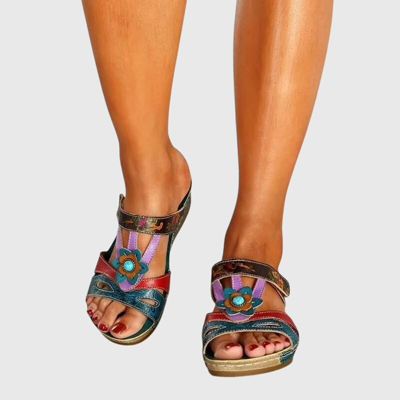 Florene™ - Floral Wedge Sandals