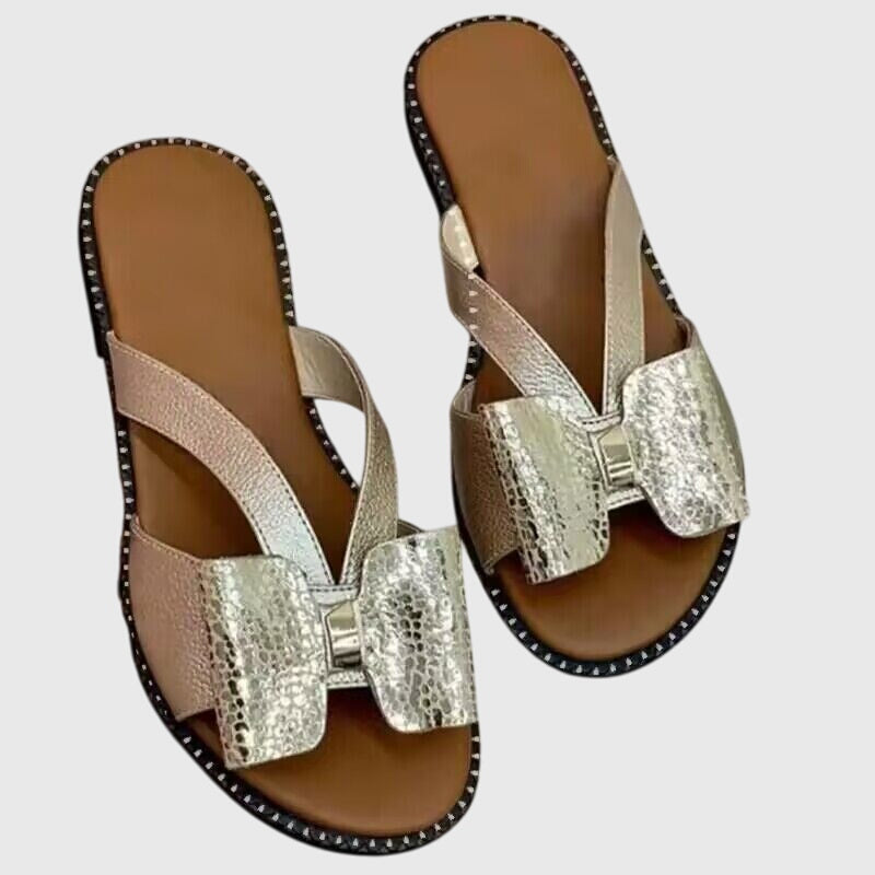 Amora™ - Bow-Kissed Strappy Sandals
