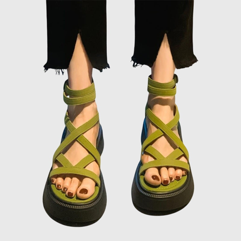 Neri™ - Bold Strappy Wedge Sandals