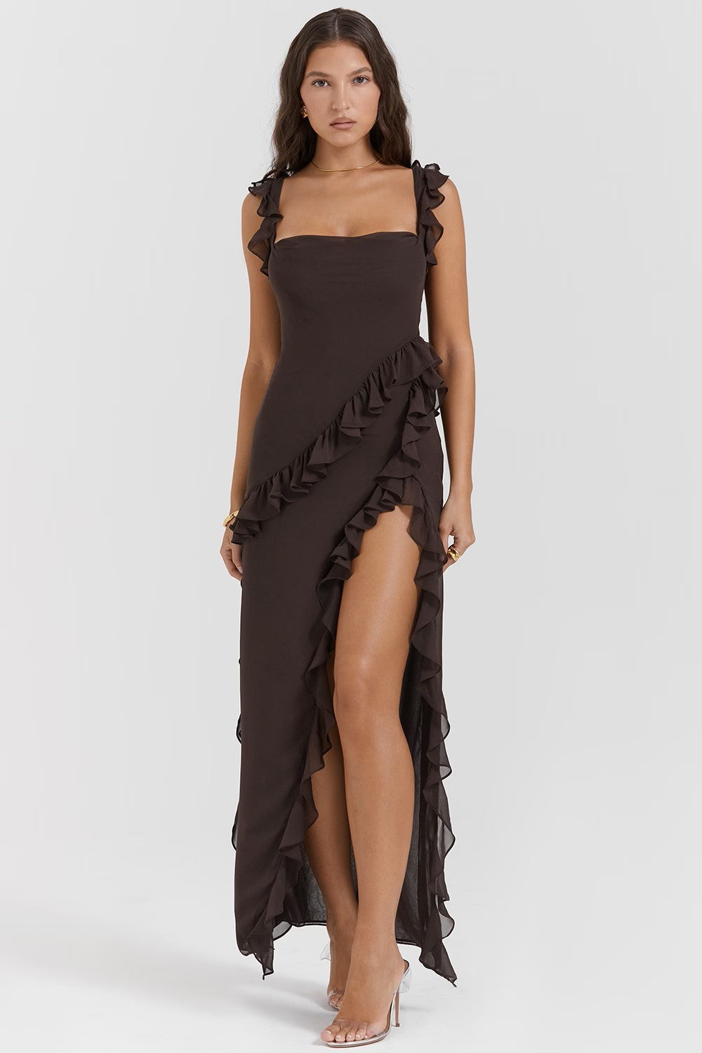 MFLLondon™ | Crimson Cascade Dress