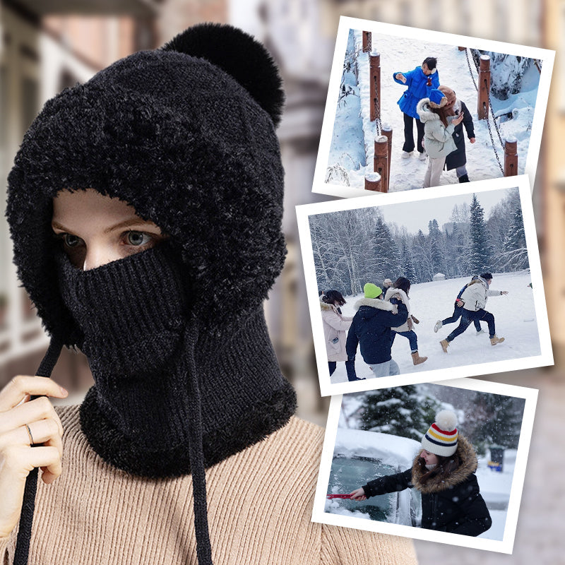 Convertible Balaclava - Windproof Fleece Protection for Skiing & Outdoor Adventures